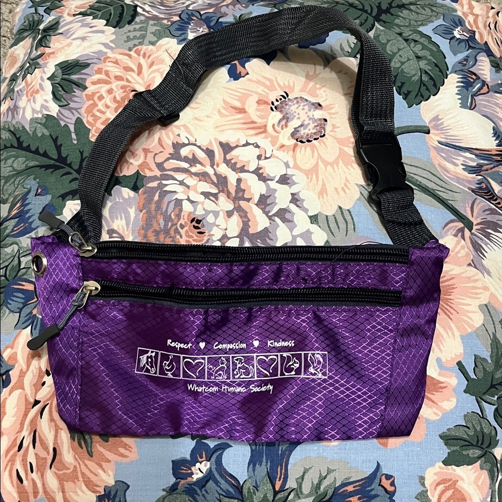 NWOT Purple Waist Bag with Adjustable Strap